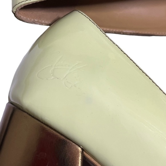 John Fluevog Tasty Vogs Lucienne Two-Tone Mod Pump Women Size 8.5 - Picture 8 of 12